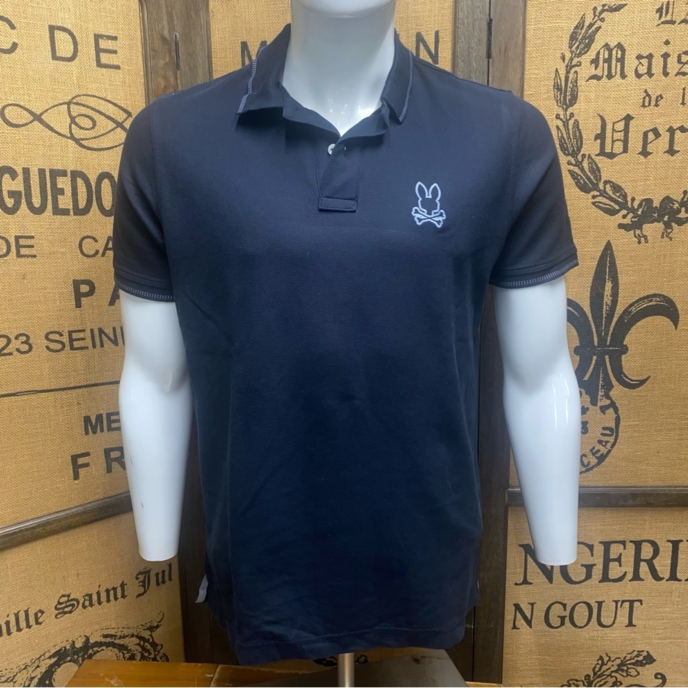 NWOT Psycho Bunny Navy Polo, 5 (M)